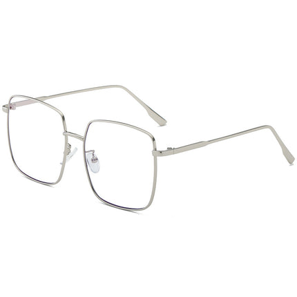 Anti-blue Light Glasses Men's Internet Popular Glasses Frame Women's Large Frame Retro Flat Mirror Square Myopia Frame Computer Mirror 503