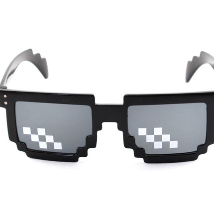 Pixel Mosaic Sunglasses Men Women Funny Retro Fashion Eyewear Unisex Birthday/Party Cosplay Gamer Robot UV400 Sun Glasses