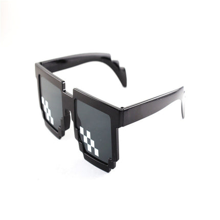 Pixel Mosaic Sunglasses Men Women Funny Retro Fashion Eyewear Unisex Birthday/Party Cosplay Gamer Robot UV400 Sun Glasses