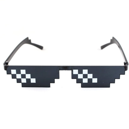 Pixel Mosaic Sunglasses Men Women Funny Retro Fashion Eyewear Unisex Birthday/Party Cosplay Gamer Robot UV400 Sun Glasses