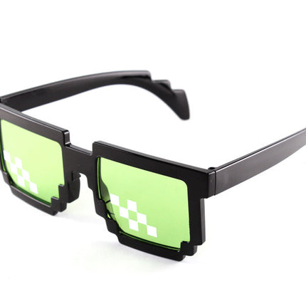 Pixel Mosaic Sunglasses Men Women Funny Retro Fashion Eyewear Unisex Birthday/Party Cosplay Gamer Robot UV400 Sun Glasses