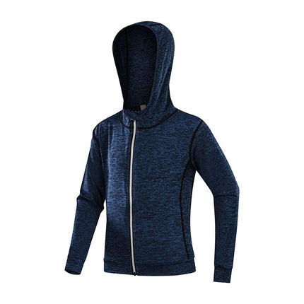 Men's Sports Sweatshirt Jacket Elastic Zipper Reflective Sports Running Fitness Clothes Tight Jacket Quick-drying Breathable Autumn and Winter