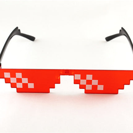 Pixel Mosaic Sunglasses Men Women Funny Retro Fashion Eyewear Unisex Birthday/Party Cosplay Gamer Robot UV400 Sun Glasses
