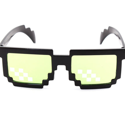 Pixel Mosaic Sunglasses Men Women Funny Retro Fashion Eyewear Unisex Birthday/Party Cosplay Gamer Robot UV400 Sun Glasses