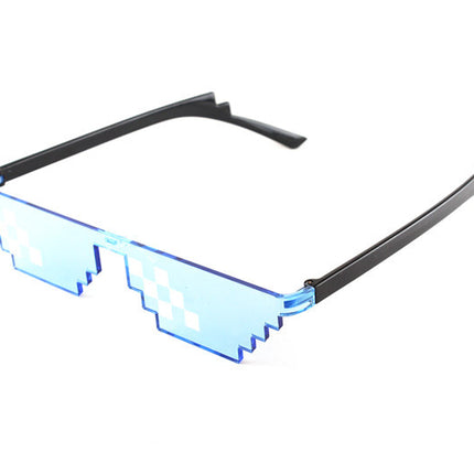 Pixel Mosaic Sunglasses Men Women Funny Retro Fashion Eyewear Unisex Birthday/Party Cosplay Gamer Robot UV400 Sun Glasses