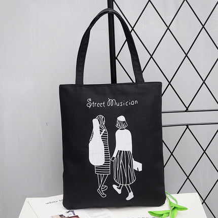 Canvas Bag 2022 New Women's Bag Japanese and Korean Simple Artistic Campus Student Bag Fashion Personalized Cloth Bag Handbag