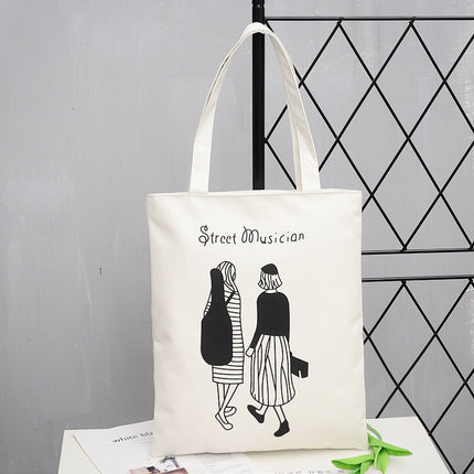 Canvas Bag 2022 New Women's Bag Japanese and Korean Simple Artistic Campus Student Bag Fashion Personalized Cloth Bag Handbag