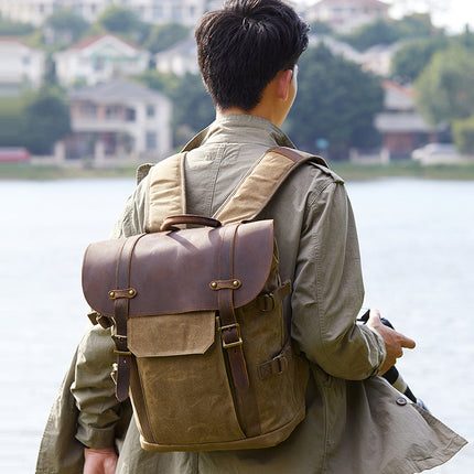 Seven-Color Cotton Retro Backpack Photography Bag Slr Camera Bag Waterproof Batik Canvas Fashionable Digital Camera Backpack