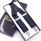 Gold blue twill