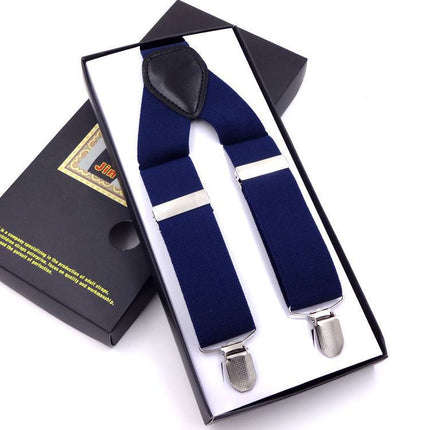 Factory direct men's strap three clip 3.5 jacquard strap 3.5*115cm three clip printing ribbon multicolor