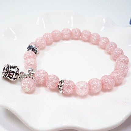 Korean Style Cat's Eye Bracelet Crown Pendant Bracelet Student Crystal Bracelet Bracelet Wholesale Bracelet Niche Korea