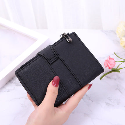 Student Fashion Sweet Wallet Women's Small Wallet Korean Style Cute Foldableing Coin Purse Short Multi-Card Slot Card Holder for Women