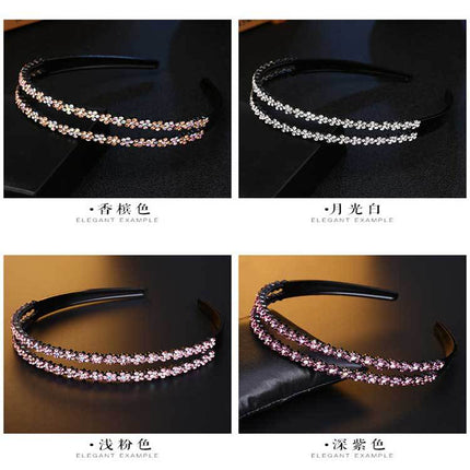 Korean-style Non-slip Toothed Double-row Plum Blossom Hairband Women's Children's Hairpin Hairpin Hairpin Headwear Women's Simple All-match Jewelry