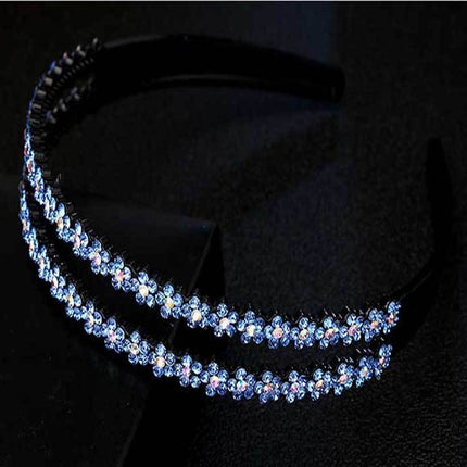 Korean-style Non-slip Toothed Double-row Plum Blossom Hairband Women's Children's Hairpin Hairpin Hairpin Headwear Women's Simple All-match Jewelry