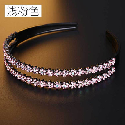 Korean-style Non-slip Toothed Double-row Plum Blossom Hairband Women's Children's Hairpin Hairpin Hairpin Headwear Women's Simple All-match Jewelry