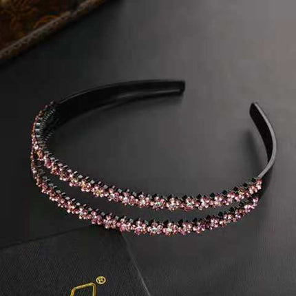 Korean-style Non-slip Toothed Double-row Plum Blossom Hairband Women's Children's Hairpin Hairpin Hairpin Headwear Women's Simple All-match Jewelry