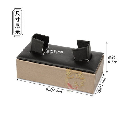 Brushed leather Jade Jade PU jade bracelet display stand bracelet jade bracelet counter display bracelet display props