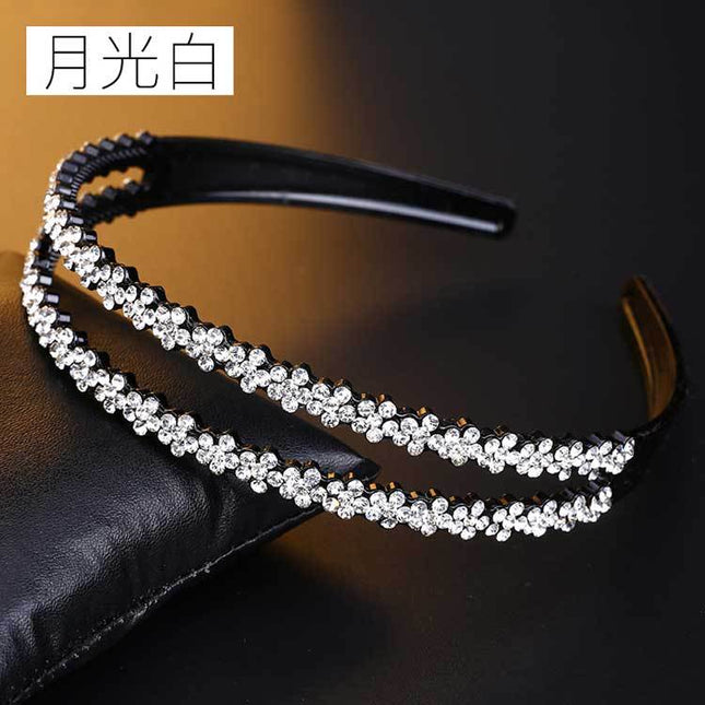 Korean-style Non-slip Toothed Double-row Plum Blossom Hairband Women's Children's Hairpin Hairpin Hairpin Headwear Women's Simple All-match Jewelry