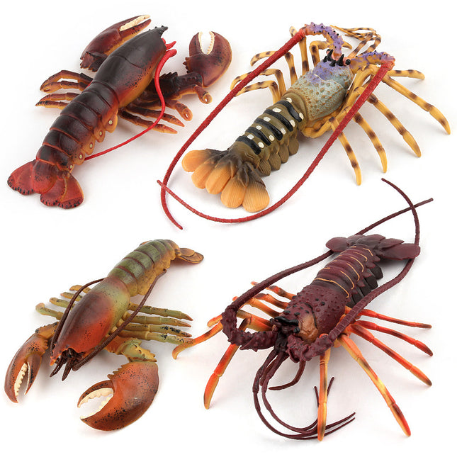 Cross-border toy marine life simulation lobster marine animal model submarine toy doll decoration plastic