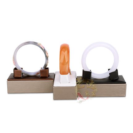 Brushed leather Jade Jade PU jade bracelet display stand bracelet jade bracelet counter display bracelet display props