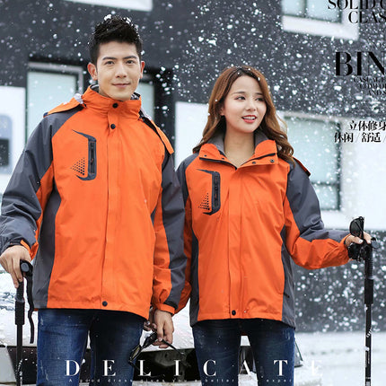 Three-in-one detachable assault clothing logistics express auto repair overalls cold-resistant custom printing logo