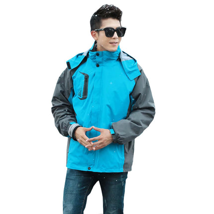 Three-in-one detachable assault clothing logistics express auto repair overalls cold-resistant custom printing logo