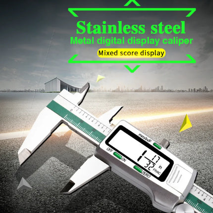 ET50 6-Inch 150mm Digital Stainless Steel Caliper High Precision Electronic Vernier Caliper Measure in Fraction/MM/Inch 0.01mm