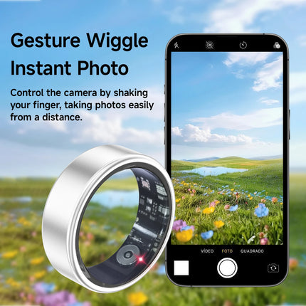 NEW Smart Ring Health Tracker Sleep Recording & Smart Sleep Analysis Blood Oxygen Monitor Heart Rate Tracker Activity Track Men
