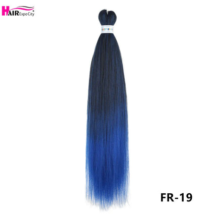Easy Braids 26Inch Synthetic Jumbo Braids Hair Extensions Ombre Colorful Braiding Hair Pre Stretched Hair Expo City