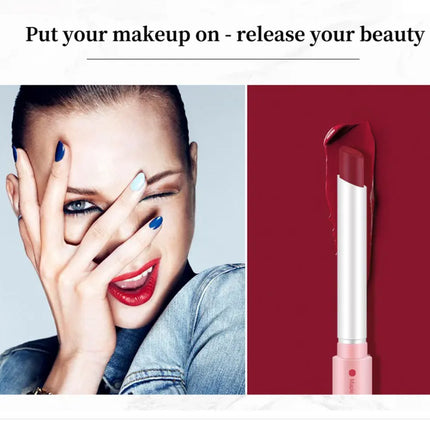 4 pcs/set Cigarette Lipstick Set Long Lasting Lip Glaze Matte Lip Gloss Waterproof Lip Stick Tube Nude Lip Tint Makeup Cosmetics