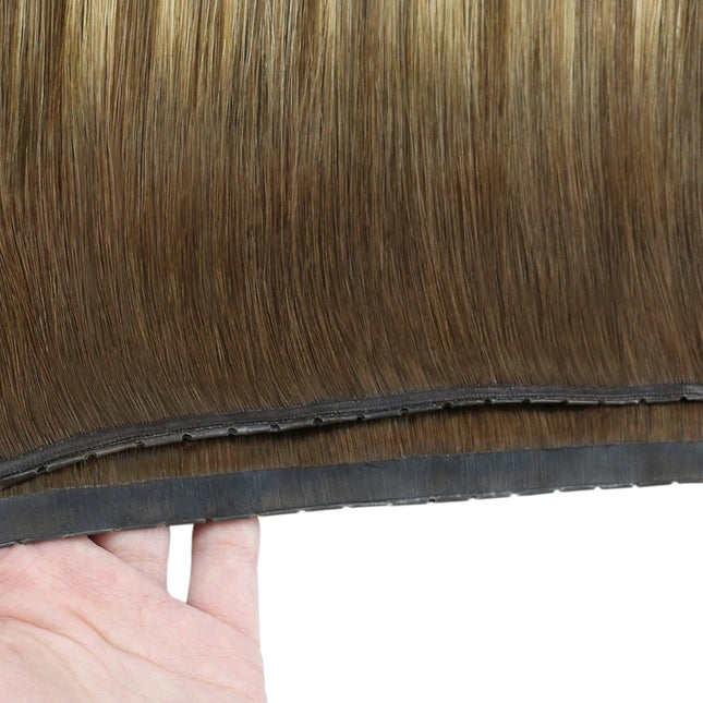 [New] Moresoo Butterfly Weft Hair Extensions Pu Hole Weft Hair Extension Add Volume Real Hair Invisible Double Sided Genius Weft