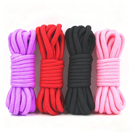 5M Soft Cotton Bondage Rope 4Color Durable Shibari Rope for Intimate Play Knotting Sex toy for Couple Slave GAmes
