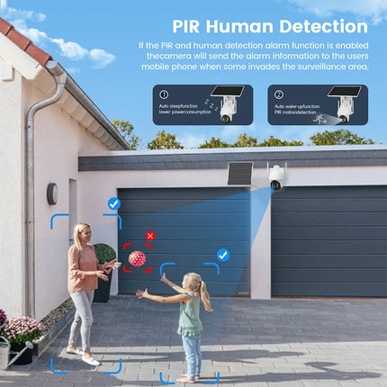 XIAOVV 4G Sim 6MP Solar Outdoor Cameras  PTZ Surveillance Outdoor Waterproof Security Cams Color Night Vision Smart Home