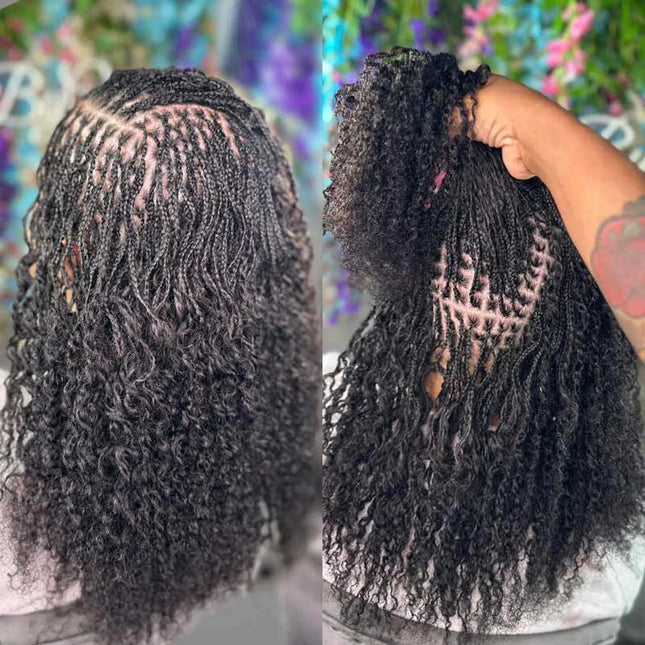 Afro Kinky Bulk QVR Human Hair For Mini Twist Braiding Loc Extensions & Crochet Afro Kinky Curly Bulk Hair For Dreadlocks 50g