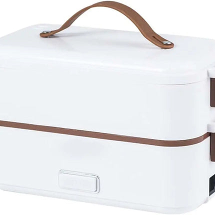 Electric Heating Lunch Box , Food Heater Container  0.8L Home Office Capacity  ,0.8L PP Stainless Steel Double Layer Food Warmer