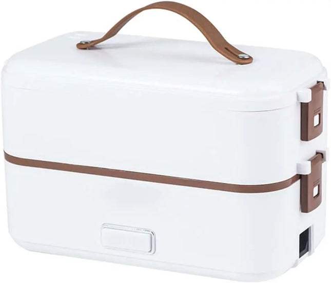 Electric Heating Lunch Box , Food Heater Container  0.8L Home Office Capacity  ,0.8L PP Stainless Steel Double Layer Food Warmer
