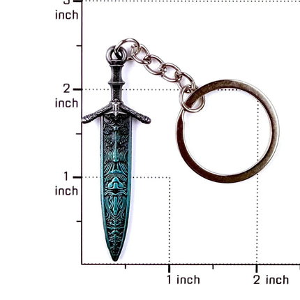 Bloodhound's Fang Keyring | Ring Dark Moon Greatswor Eldens Keychain Pendant|Cosplay Fans Props Men Women Backpack Jewelry