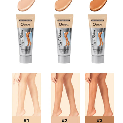OCHEAL 100ml Beauty Leg Cream Makeup Body Coverage Long-lasting Waterproof Concealer Skin Tone Wheat Tan Brown Liquid Foundation