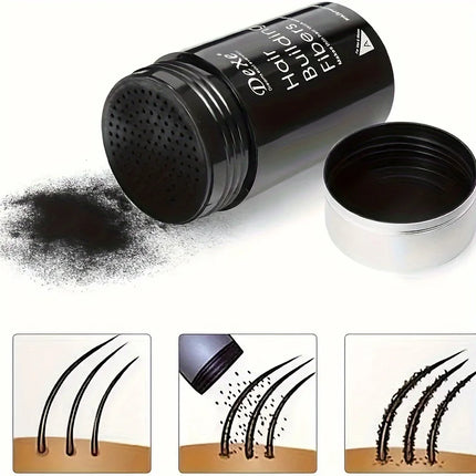 DEXE Fiber Powder 22g: Hair Building Fibers for Fuller Hair, Ideal for Men and Women