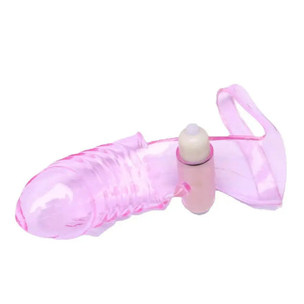 Triple Finger Vibrator Masturbation Clit GSpot Orgasm Massager Condom Stick Dildo Rabbit Vibrating Stick Sex Toys for Women