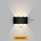 Black-6W / China Mainland / White light - 6000K|Waterproof IP65