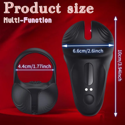 Penis Cock Ring Vibrator for Men Wireless Testicle Stimulator Male Remote Control Glans Massager Masturbator Sex Toy for Men 18+