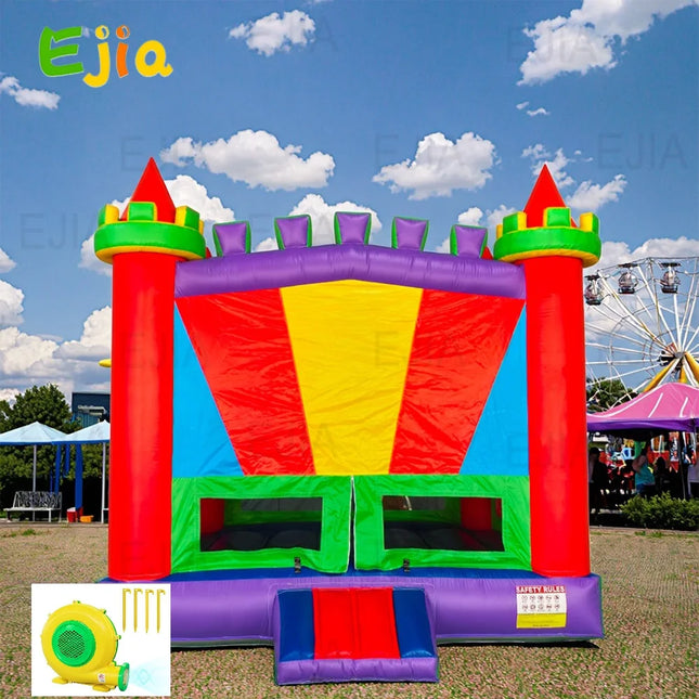 Commercial Inflatable Bounce House 13FT, Heavy Duty PVC Jumping Castle with Air Blower, Outdoor Party Bouncer for Backyard Events & Rental Business