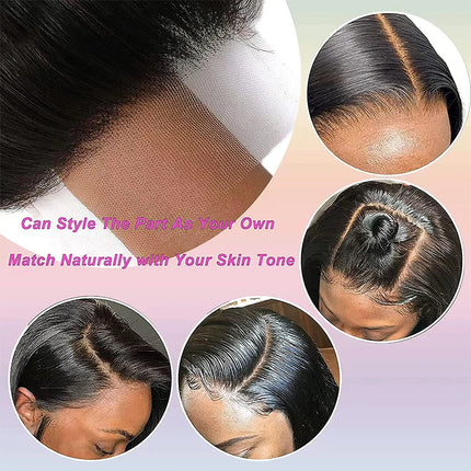 4x4 13x4 Transparent HD Lace Frontal Closure Straight Water Wave Kinky Curly Lace Closure Only 100% Remy Human Hair pre plucked