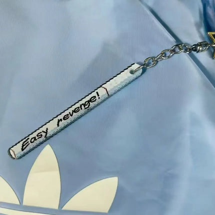 Anime Pixel Style Acrylic Cigarette Keychain | Fan Made Chainsaw Man Easy Revenge Collectible Keychain for Anime Lovers