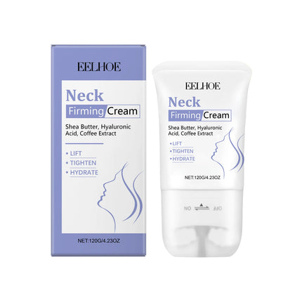 EELHOE Roll-On Firming Neck Massage Cream Daily Hydrating Nourishing Skin Care Lotion, Mild Gentle Moisturizing Care for Neck Area, Effectively Lift & Tighten Sagging Neck Skin, Fade Wrinkles & Fine Lines, Smooth Neck Texture