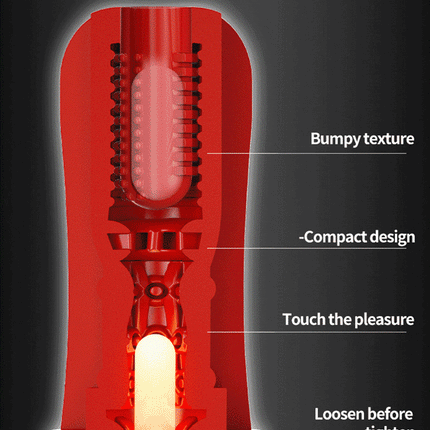 GALAKU Touch In Masturbator Blowjob Simulation Sucking Cup Soft Realistic Vagina Male Masturbator Erotic Adult Sex Toys For Men