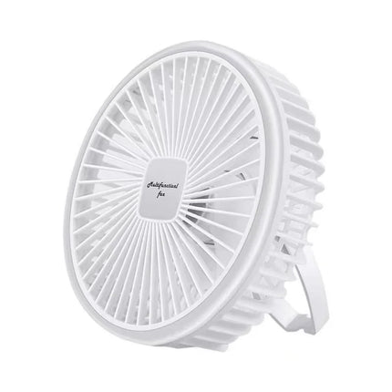 Portable 1200mAh Rechargeable Camping Fan with Power Bank Function Wireless Desktop Ceiling Circulator Electric Fan with Lightin