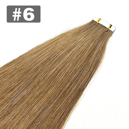Straight Tape In 100% Real Remy Human Hair Brazilian Human Hair Extensions Skin Weft Adhesive Tape Hair Extensions 50G/set 20pcs