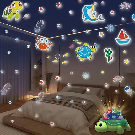 Good Luck Turtle Starry Sky Light，Star Projector Night Light for Kids，360 Degree Rotation Gift Toys